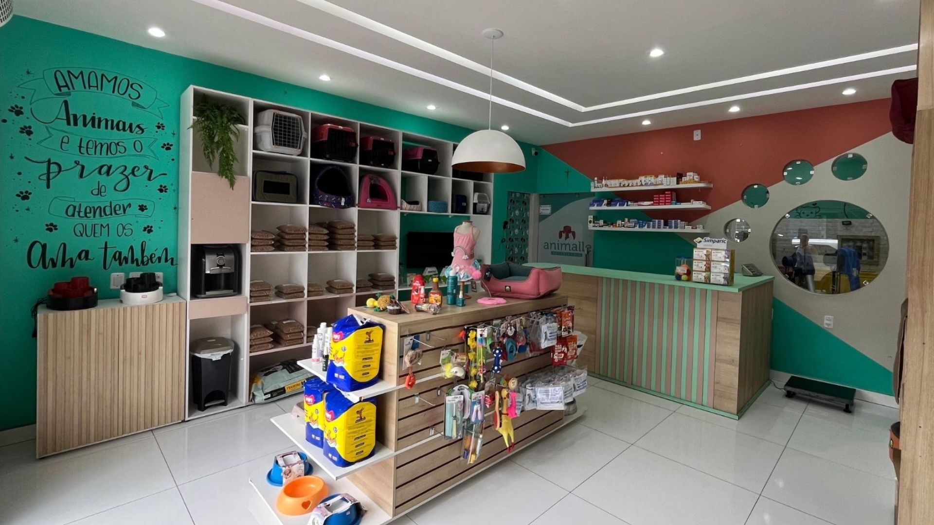 Recepção da Animalle Veterinária em Currais Novos